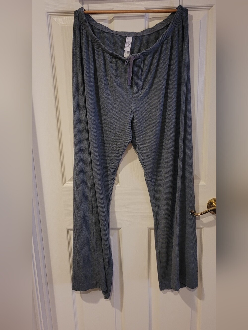 Auden Ribbed  Sleep Set in Gray - Picture 4 of 6